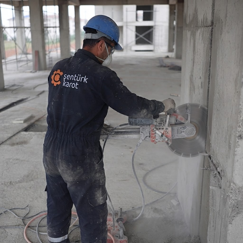 Sarıyer Tarabya Duvar Kesme çalışması